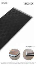 PISO VINILICO SOHO SPC 190906-4 1820X228X6.5/0.5MM+1.5MM (CAJA 2.07m2) 5PZS
