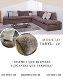 SALA FARYL 22E EN TONO CAFE CONFOR.