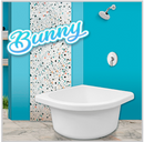 BAÑERA INFANTIL BUNNY CON EL FALDON SIN HIDROMASAJE.