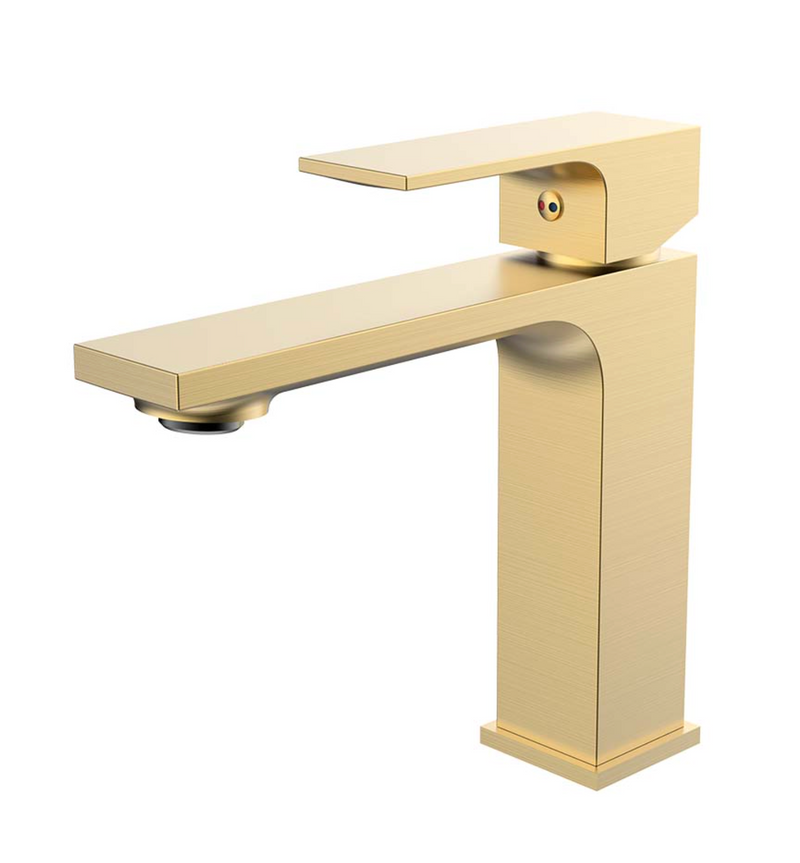 MONOMANDO CORTO PARA LAVABO BRUSHED GOLD TB43.011BG