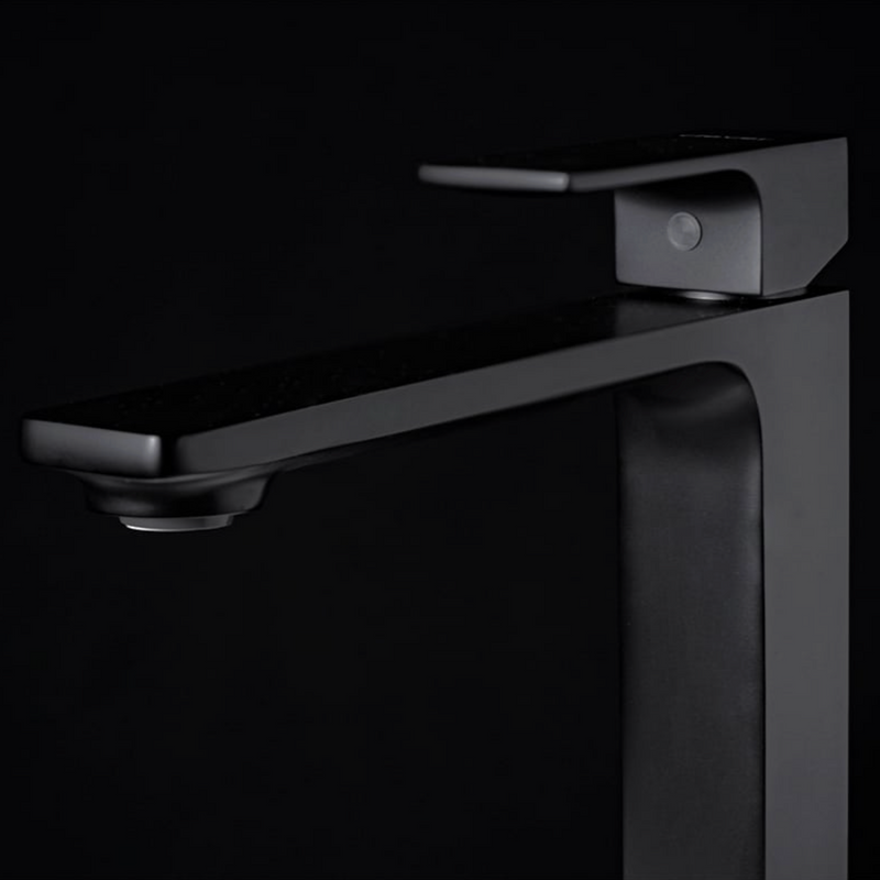 MONOMANDO ALTO PARA LAVABO TB41.031NEGRO MATE