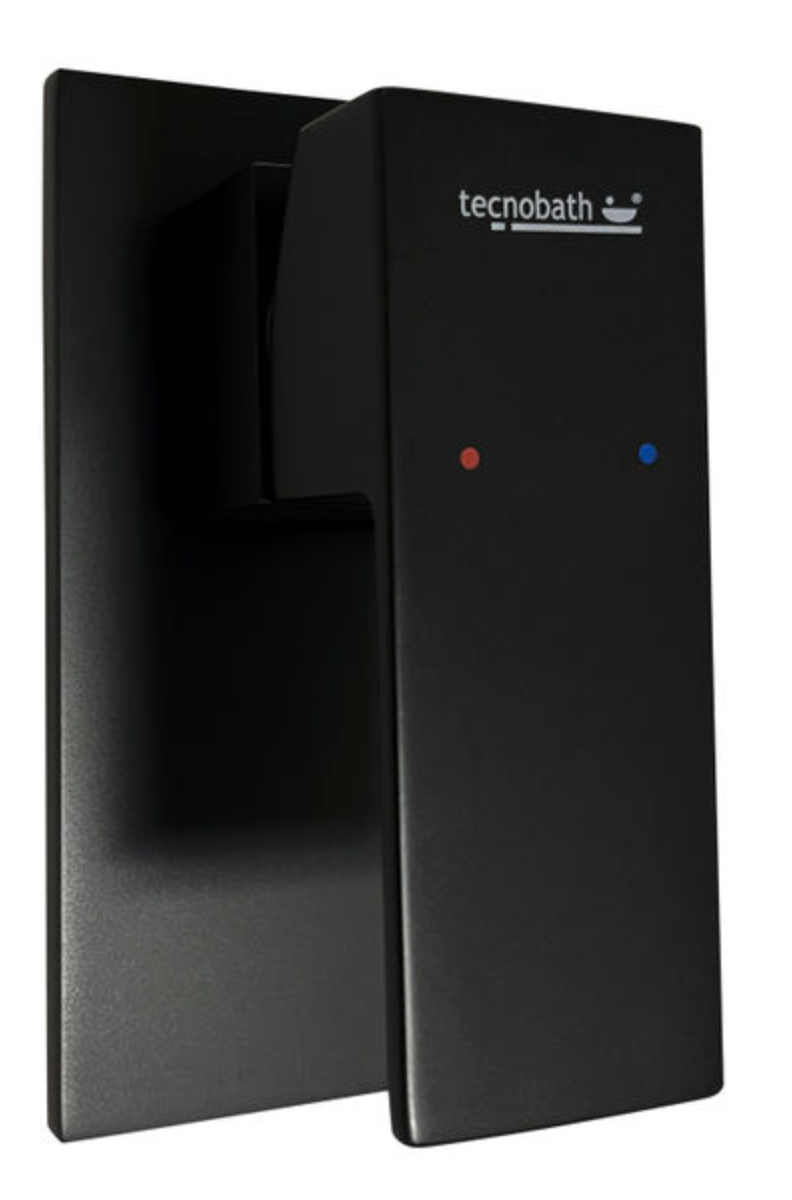 MONOMANDO EMPOTRAR PARA REGADERA TB41.101 NEGRO MATE