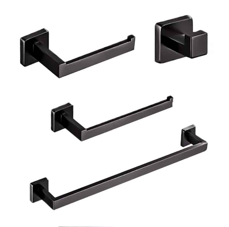 JUEGO DE 4 ACCESORIOS PARA BAÑO GRIS OXFORD TB42.030GM