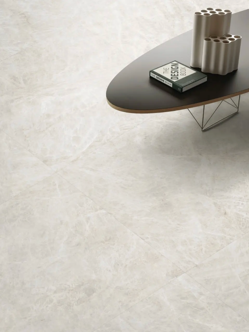 PISO PORCELANICO TAJ MAHAL MARFIL MATE PULIDO 60X120 (CAJA DE 1.44M2)