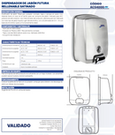 DISPENSADOR DE JABÓN FUTURA RELLENABLE SATINADO ACERO INOXIDABLE AC54000