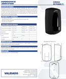 DISPENSADOR DE JABÓN AITANA NEGRO MATE AC70900