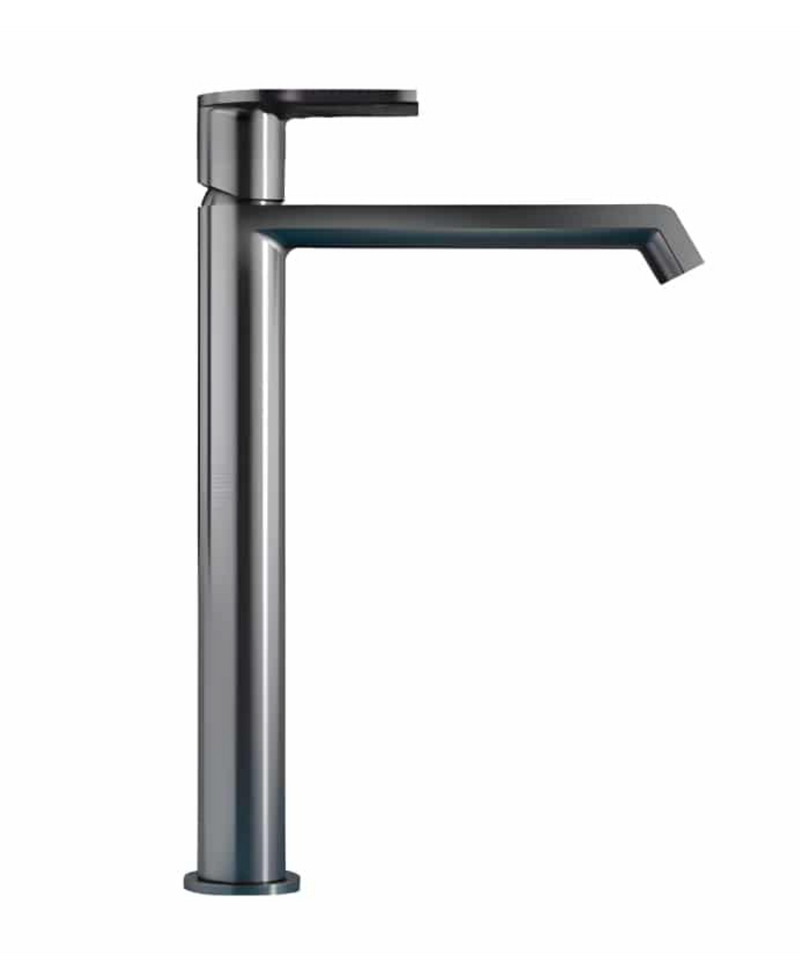 MONOMANDO ALTO PARA LAVABO LATON GRIS OXFORD TB33.031GO