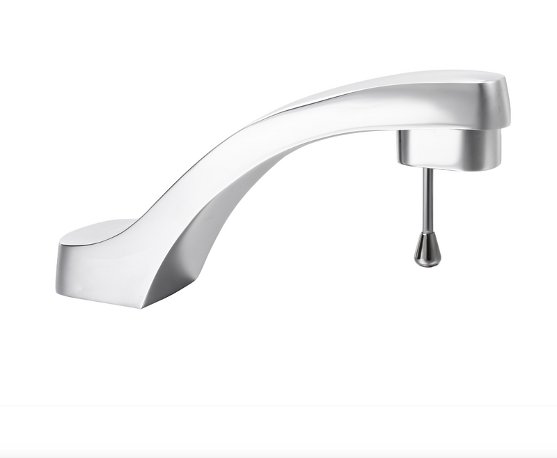 LLAVE PARA LAVABO ECONOMIZADORA CON TECNOLOGIA AIREAVEX Y PERILLA CON ANTIBACTERIAL CROMO  TV-115