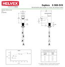 MONOMANDO CORTO PARA LAVABO EXPLORA CROMO. NO INCLUYE CONTRA 5.7 L ECOLVEX  E-908-EVX