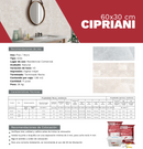 PISO CERAMICO CIPRIANI IVORY 30 X 60 (CAJA 1.98 M2 CONTIENE 11 PZAS)