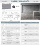 PISO PORCELANICO PIASENTINA GRISOS MATE 59.3X119 (CAJA 2.12)3PZ