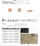 MURO PORCELANICO MARNA 14.7X14.7 (CAJA 0.691 M2) 32PZ