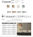 MURO PORCELANICO CANYON 14.7X14.7 (CAJA 0.691 M2) 32PZ