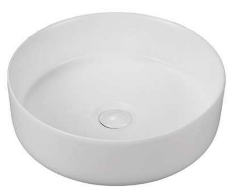 LAVABO CERAMICO DE SOBREPONER MOD.LAUREL BLANCO MATE NATIA