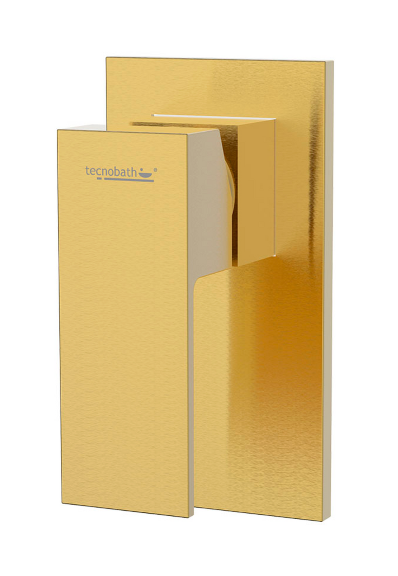 MONOMANDO EMPOTRAR PARA REGADERA BRUSHED GOLD TB43.101BG