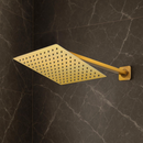 REGADERA CUADRADA CON BRAZO BRUSHED GOLD TB43.902BG