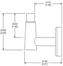 GANCHO SENCILLO DECO ÉBANO DC-06-EB