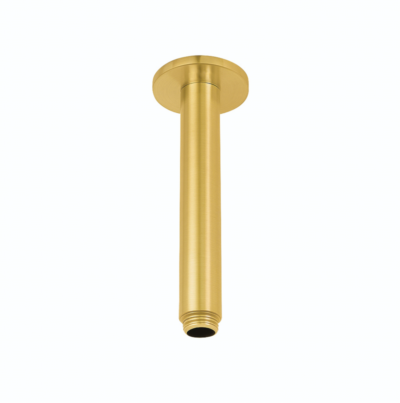 BRAZO PARA REGADERA A TECHO 18 CM ORO CEPILLADO TB23.211BG