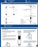 MONOMANDO ALTO PARA LAVABO ORO CEPILLADO TB30.031BG