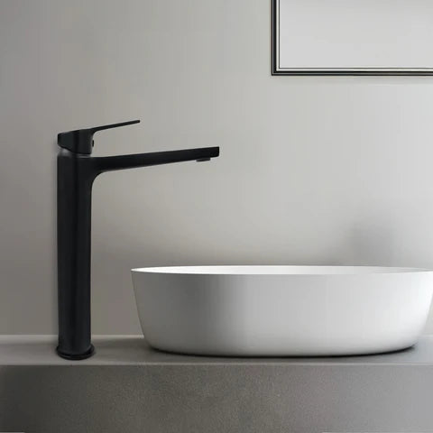 MONOMANDO ALTO PARA LAVABO  TB30.031NEGRO