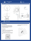 MONOMANDO EMPOTRAR PARA REGADERA TB31.101 NEGRO