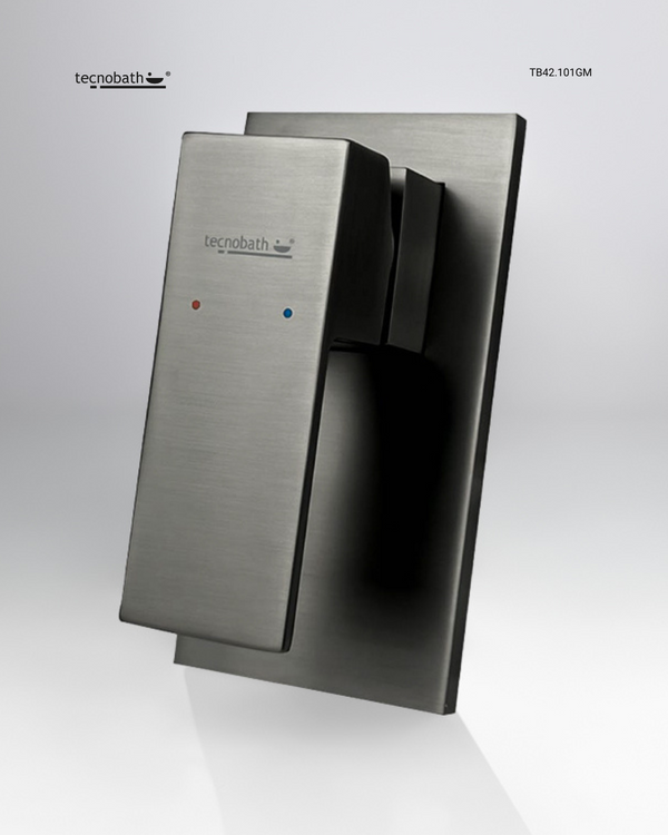 MONOMANDO EMPOTRAR PARA REGADERA GRIS OXFORD TB42.101GM