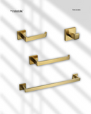 JUEGO DE 4 ACCESORIOS PARA BAÑO BRUSH GOLD TB43.030BG