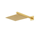 REGADERA CUADRADA CON BRAZO BRUSHED GOLD TB43.902BG