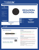 REGADERA REDONDA TB90.901 NEGRO