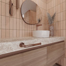 TOALLERO SENCILLO TUBULAR ACABADO AURA TUB-09-AU