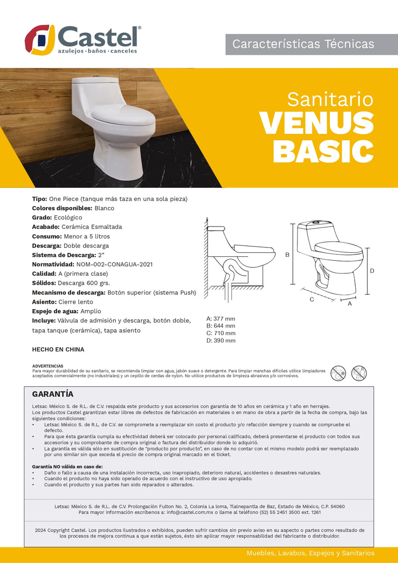 WC VENUS BASIC/CONFORT