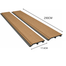 PANEL LISO EXTERIOR CARAMEL 290X17.4X2.1 cm