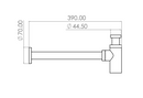 CESPOL CILINDRICO WA71.700BG ORO CEPILLAD