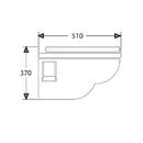 WC SUSPENDIDO BLANCO 370*510*370MM MARCA TECNOBATH