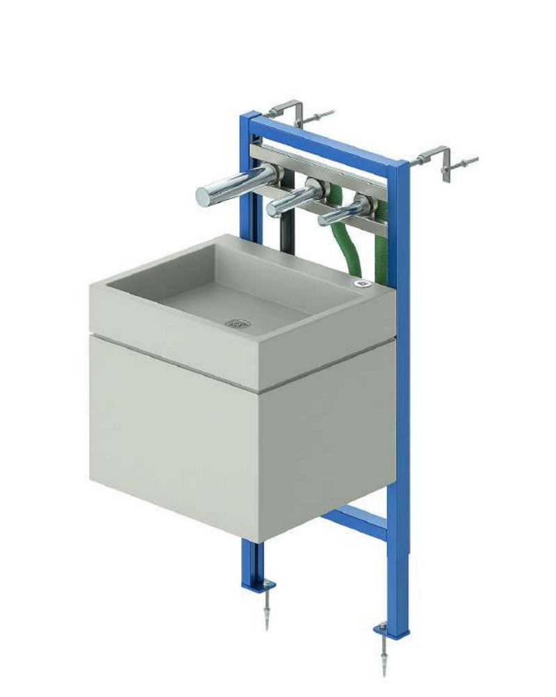TRIO ELECTRÓNICO TUBULAR , JABON, AGUA Y SECADOR DE MANOS PARA LAVABO WE35.803