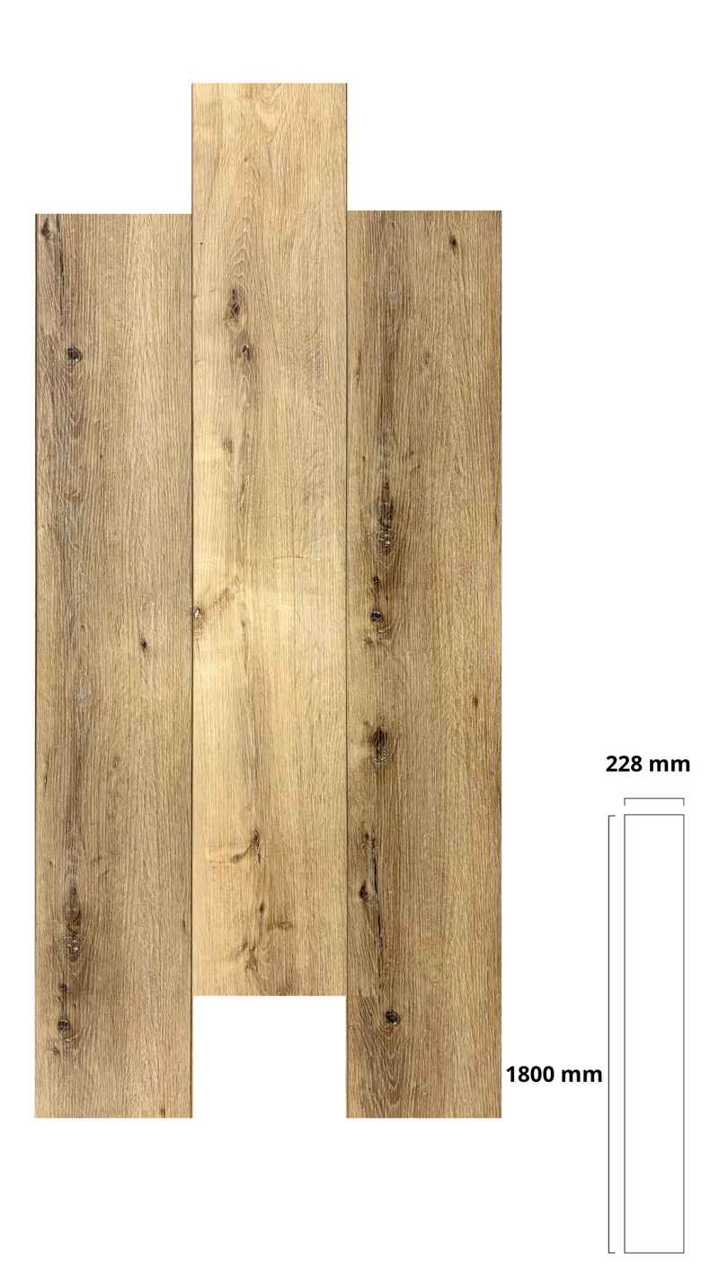 PISO VINILICO WPC TITAN ANTIQUE PINE 3005 1800X228X7+1MM(CAJA 2.05m2) 5PZ
