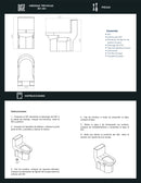 WC CERAMICO ONE PIECE WS-WC25NEGRO