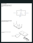 CONJUNTO DE REGADERA RECTANGULAR A TECHO WS22.015