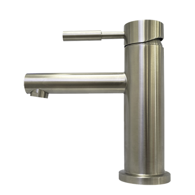 MONOMANDO CORTO PARA LAVABO EN ACERO INOXIDABLE 304  WS37.020