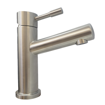 MONOMANDO CORTO PARA LAVABO EN ACERO INOXIDABLE 304 WS38.020