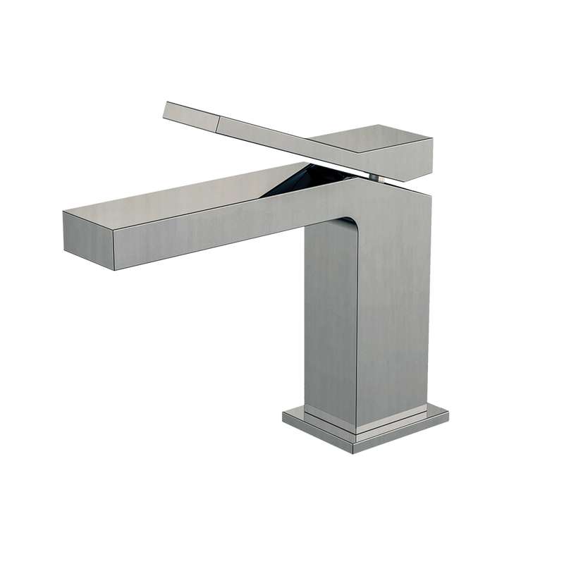 MONOMANDO CORTO PARA LAVABO WS60.011NB NICKEL CEPILLADO