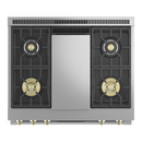 ESTUFA DE 90CMS/36"/4 QUEMADORES+PLANCHA ACERO INOXIDABLE STATEMENT ZDP364NDTSS DUAL