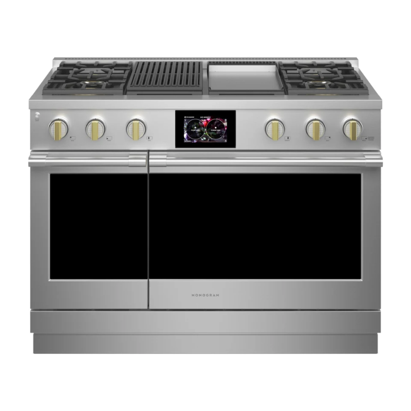 ESTUFA DE 120CMS/48"/6 QUEMADORES ACERO INOXIDABLE STATEMENT ZDP484NGTSS DUAL