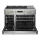 ESTUFA DE 120CMS/48"/6 QUEMADORES+PLANCHA ACERO INOXIDABLE STATEMENT ZGP486NDTSS SOLO GAS