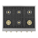 ESTUFA DE 90CMS/36"/6 QUEMADORES ACERO INOXIDABLE STATEMENT ZGU366NTSS