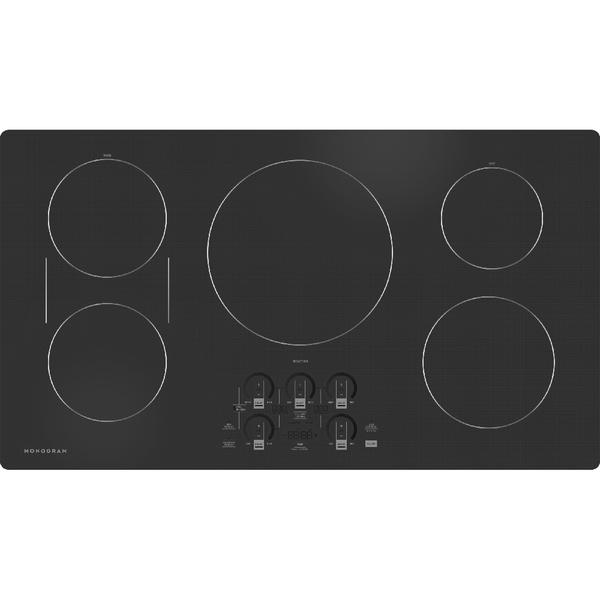 PARRILLA DE INDUCCION 90CM/36"/NEGRO MINIMALIST ZHU36RDTBB