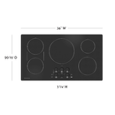 PARRILLA DE INDUCCION 90CM/36"/NEGRO MINIMALIST ZHU36RDTBB