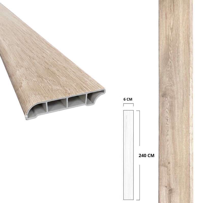 ZOCLO VINILICO SOHO SPC PEANUT ESSENTIAL DE 240X6X2CM