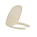 ASIENTO PARA INODORO ELONGADO FRENTE ABIERTO CIERRE LENTO CON ANTIBACTERIAL CON TAPA ENVOLVENTE PARA WC MURANO MARFIL AT-3-M