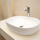LAVABO DALI ESMALTADO BLANCO MATE 600 X 400 X 150 MM INCLUYE VALVULA